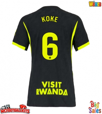Atletico Madrid Koke #6 Replica Away Stadium Shirt for Women 2026-27 Short Sleeve